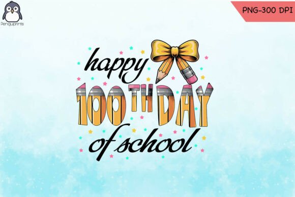 Celebrate 100 Days School Fun Graphics for Crafts