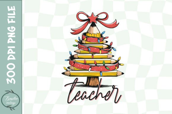 Christmas Pencil Tree PNG for Crafts & Graphics
