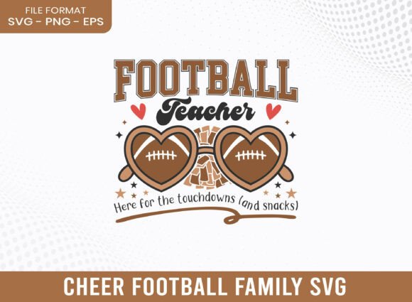 Football Teacher Cheer Family Graphics for Crafts