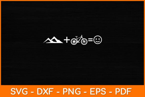 Funny Mountain Cycling Svg: Graphics for Crafts