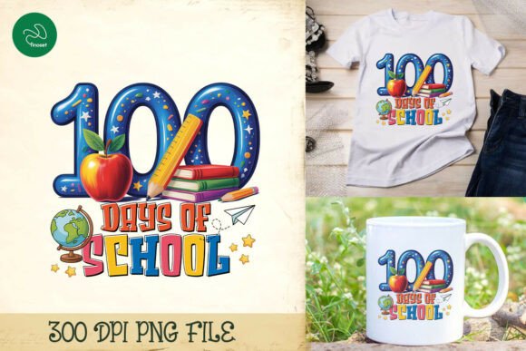Happy 100 Days Graphics for Crafts