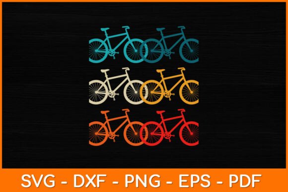 Retro Cycling Graphics for Crafts & Branding