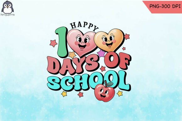 Reviewing Heart Happy 100 Days of School PNG for Embroidery