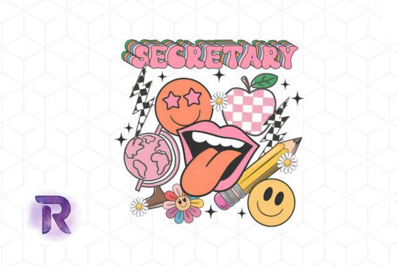 Reviewing the School Secretary Retro Teacher PNG