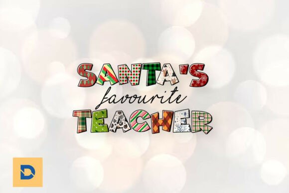 Santa's Teacher PNG: Crafts & Graphics
