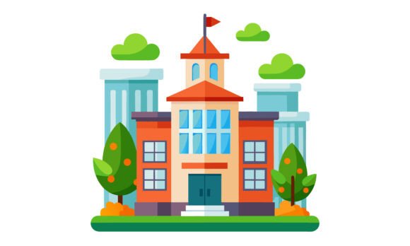 School Building Graphics for Crafts