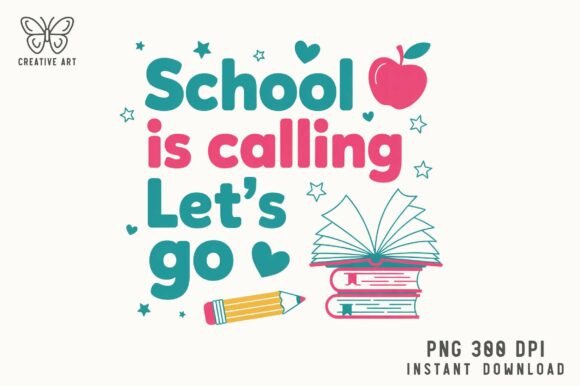 School is Calling Graphics for Crafts Branding