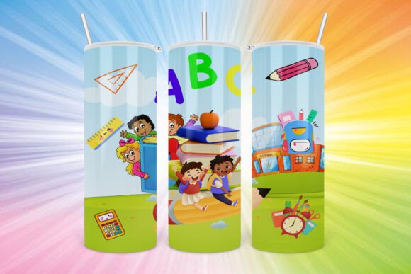 School Kid Tumbler Wrap: Graphics for Crafts
