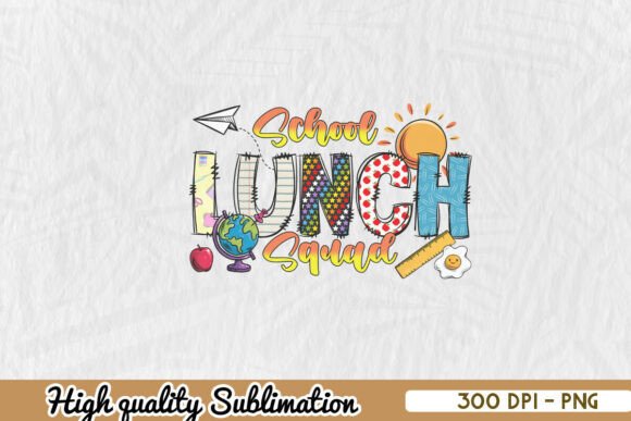 School Lunch Lady Squad PNG: Graphics for Crafts