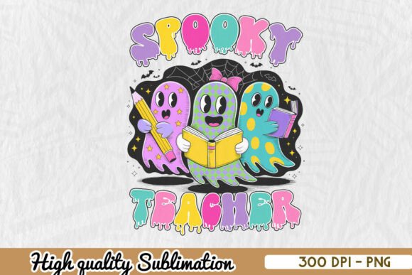 Spooky Teacher Halloween PNG: Graphics for Crafts