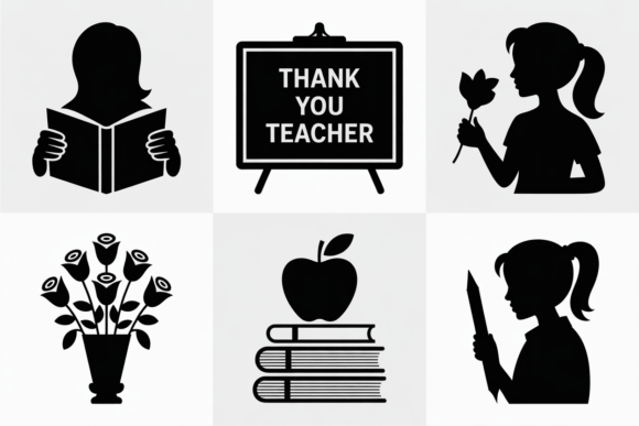 Teacher Appreciation Graphics for Crafts & Web