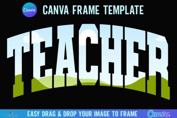 Teacher Canva Frame Varsity: Graphics for Crafts
