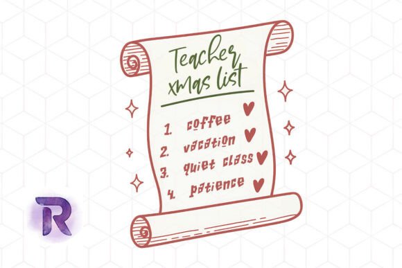 Teacher Holiday Wishlist Graphics for Crafts