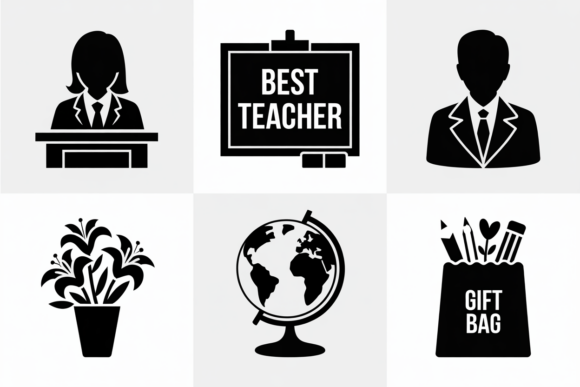 Teacher Icons & Graphics for Crafts