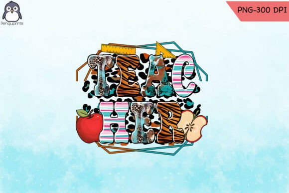 Teacher Leopard Frame: Graphics for Crafts